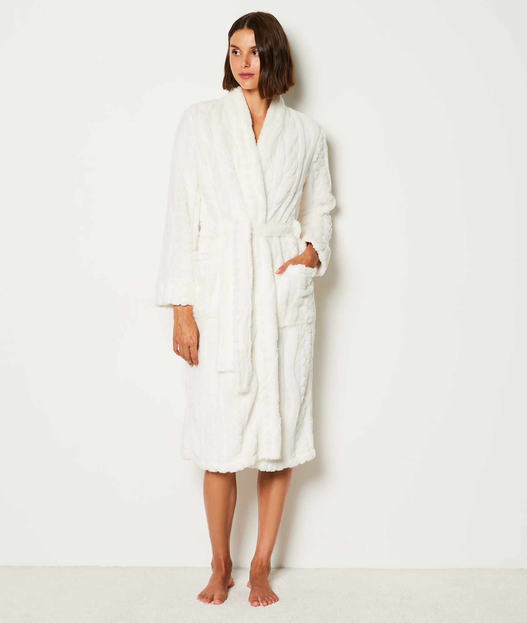 Peignoir polaire MARIAM ECRU - ETAM