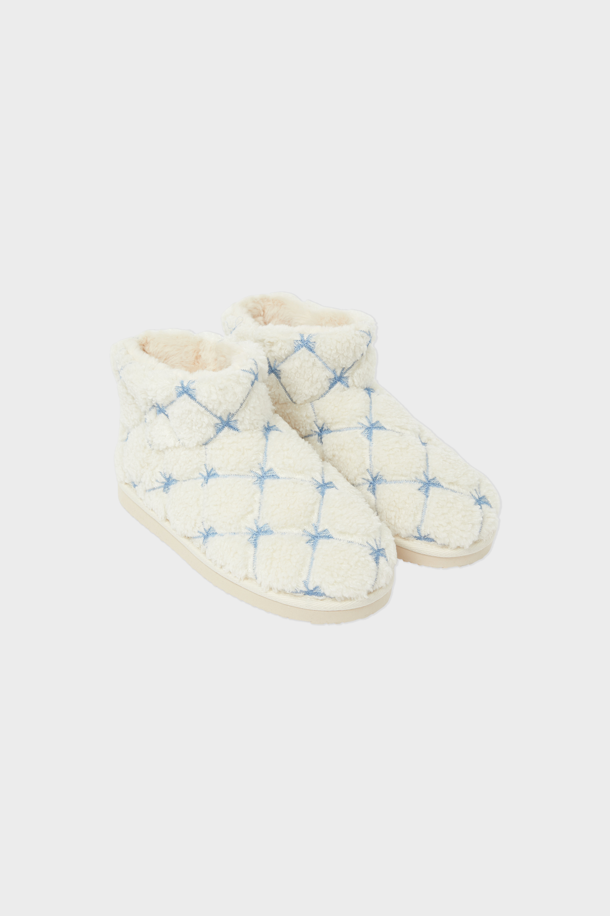 Chaussons Bottines Etam - Fausse Fourrure Blanche - Pointure M - Hiver